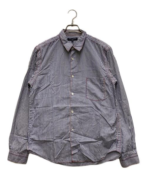 COMME des GARCONS HOMME（コムデギャルソン オム）COMME des GARCONS HOMME (コムデギャルソン オム) ストライプシャツ ネイビー サイズ:Lの古着・服飾アイテム