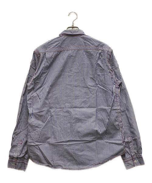 COMME des GARCONS HOMME（コムデギャルソン オム）COMME des GARCONS HOMME (コムデギャルソン オム) ストライプシャツ ネイビー サイズ:Lの古着・服飾アイテム