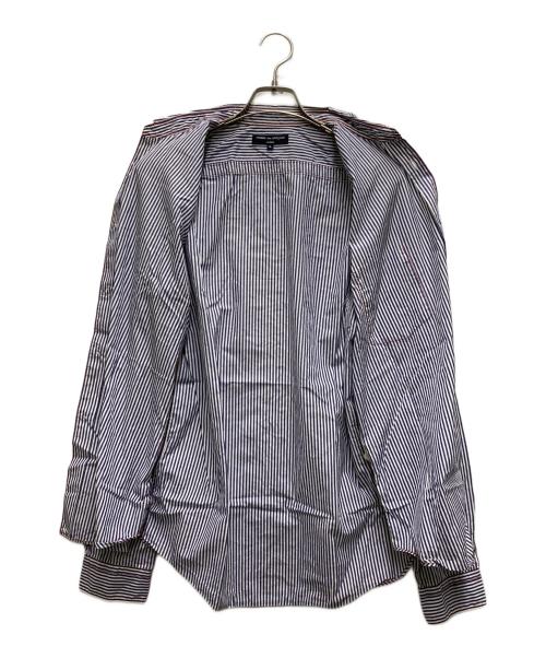 COMME des GARCONS HOMME（コムデギャルソン オム）COMME des GARCONS HOMME (コムデギャルソン オム) ストライプシャツ ネイビー サイズ:Lの古着・服飾アイテム