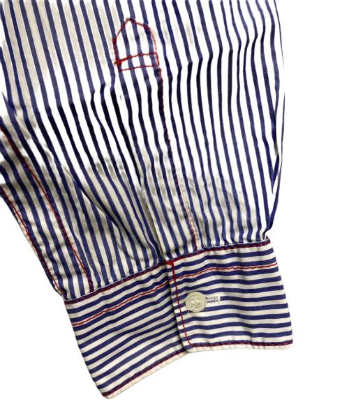 COMME des GARCONS HOMME（コムデギャルソン オム）COMME des GARCONS HOMME (コムデギャルソン オム) ストライプシャツ ネイビー サイズ:Lの古着・服飾アイテム