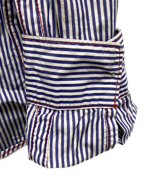 COMME des GARCONS HOMME（コムデギャルソン オム）COMME des GARCONS HOMME (コムデギャルソン オム) ストライプシャツ ネイビー サイズ:Lの古着・服飾アイテム