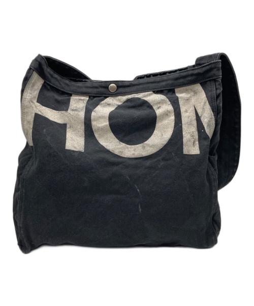 COMME des GARCONS HOMME（コムデギャルソン オム）COMME des GARCONS HOMME (コムデギャルソン オム) キャンバスショルダーバッグ ブラックの古着・服飾アイテム
