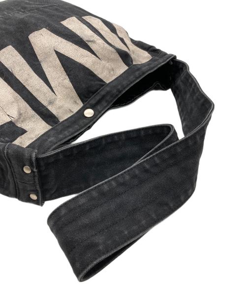 COMME des GARCONS HOMME（コムデギャルソン オム）COMME des GARCONS HOMME (コムデギャルソン オム) キャンバスショルダーバッグ ブラックの古着・服飾アイテム