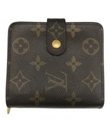 LOUIS VUITTON（ルイ ヴィトン）の古着「モノグラム コンパクト・ジップ」｜ブラウン