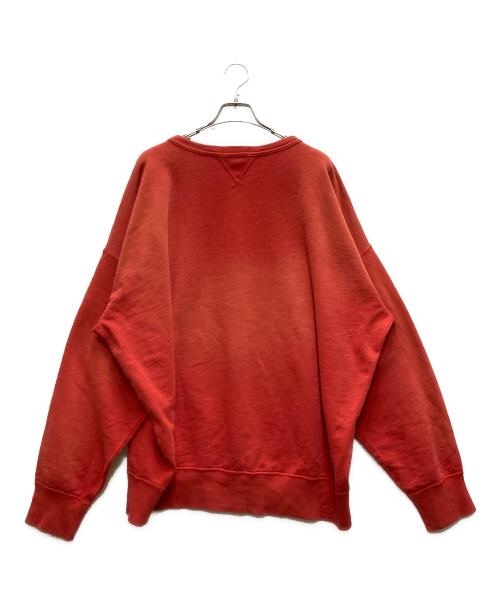 POLO RALPH LAUREN（ポロ・ラルフローレン）POLO RALPH LAUREN (ポロ・ラルフローレン) GARMENT DYE FLEECE CREWNECK レッド サイズ:XXLの古着・服飾アイテム
