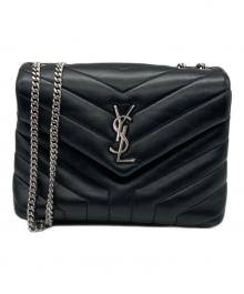 Yves Saint Laurent（イヴサンローラン）の古着「LOULOU【ルル】 キルティングレザーショルダーバッグ」｜ブラック