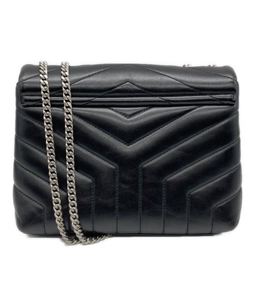 Yves Saint Laurent（イヴサンローラン）Yves Saint Laurent (イヴサンローラン) LOULOU【ルル】 キルティングレザーショルダーバッグ ブラックの古着・服飾アイテム
