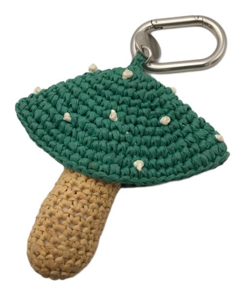 JIL SANDER+（ジルサンダープラス）JIL SANDER+ (ジルサンダープラス) ラフィアマッシュルームチャーム グリーン×ベージュの古着・服飾アイテム