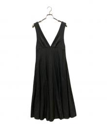HER LIP TO（ハーリップトゥ）の古着「Striped Jumper Skirt」｜グレー