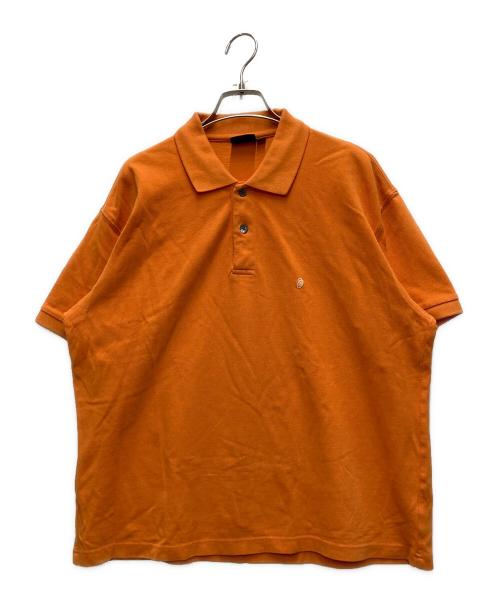 stussy（ステューシー）stussy (ステューシー) CLASSIC PIQUE POLO オレンジ サイズ:Sの古着・服飾アイテム