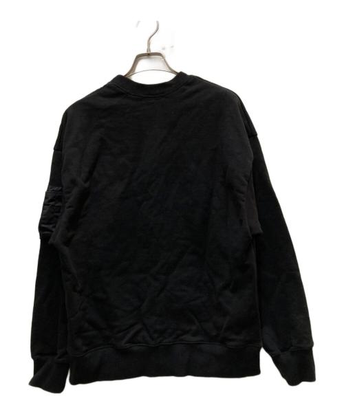 CINOH（チノ）CINOH (チノ) CIGAR POCKET CREW NECK SWEAT ブラック サイズ:48の古着・服飾アイテム