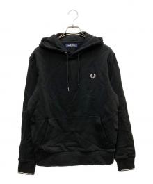 FRED PERRY（フレッドペリー）の古着「Tipped Hooded Sweatshirt」｜ブラック