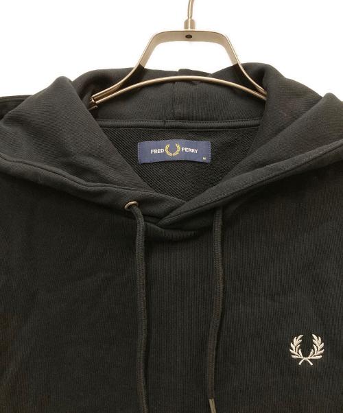 FRED PERRY（フレッドペリー）FRED PERRY (フレッドペリー) Tipped Hooded Sweatshirt ブラック サイズ:Mの古着・服飾アイテム