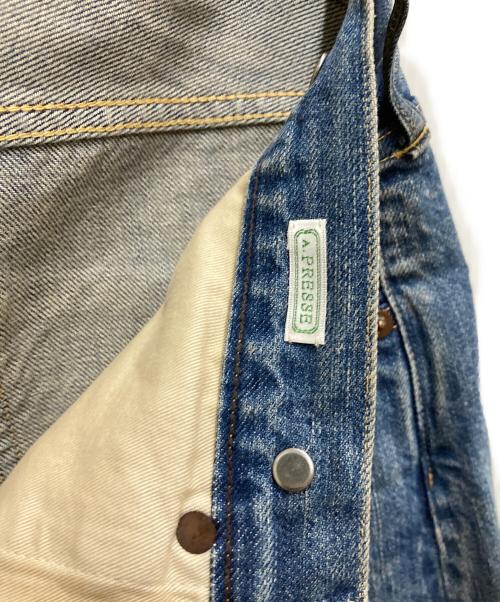 A.PRESSE（アプレッセ）A.PRESSE (アプレッセ) No.22 Washed Wide Denim Pants インディゴ サイズ:W32の古着・服飾アイテム