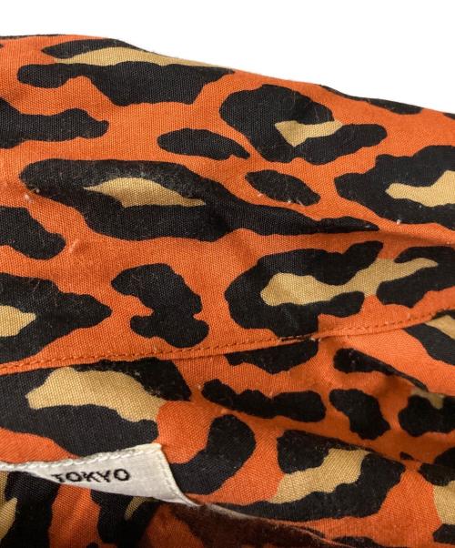 WACKO MARIA（ワコマリア）WACKO MARIA (ワコマリア) レオパード柄ハワイアンシャツ オレンジ サイズ:Lの古着・服飾アイテム