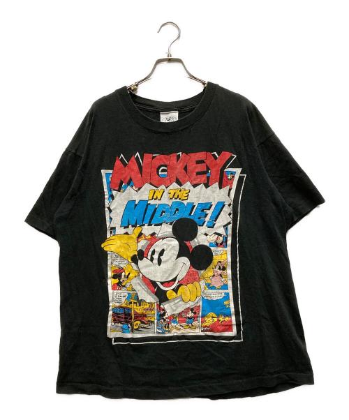 MICKEY&CO（ミッキー アンド コー）MICKEY&CO (ミッキー アンド コー) 90sプリントTシャツ ブラック サイズ:表記無しの古着・服飾アイテム