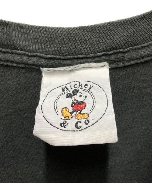 MICKEY&CO（ミッキー アンド コー）MICKEY&CO (ミッキー アンド コー) 90sプリントTシャツ ブラック サイズ:表記無しの古着・服飾アイテム