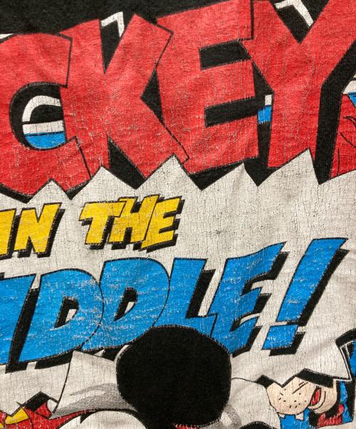 MICKEY&CO（ミッキー アンド コー）MICKEY&CO (ミッキー アンド コー) 90sプリントTシャツ ブラック サイズ:表記無しの古着・服飾アイテム