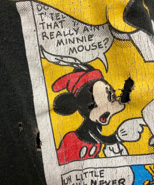MICKEY&CO（ミッキー アンド コー）MICKEY&CO (ミッキー アンド コー) 90sプリントTシャツ ブラック サイズ:表記無しの古着・服飾アイテム