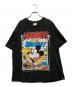 MICKEY&CO（ミッキー アンド コー）の古着「90sプリントTシャツ」｜ブラック