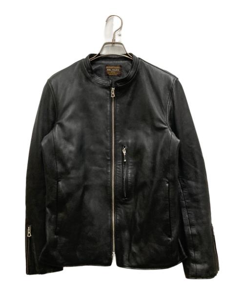 MR.OLIVE（ミスターオリーブ）MR.OLIVE (ミスターオリーブ) シングルレザージャケット ブラック サイズ:不明の古着・服飾アイテム