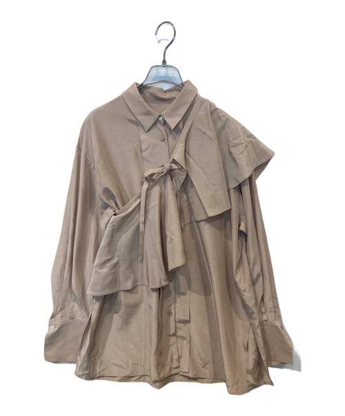 IENA（イエナ）IENA (イエナ) ＆NAVY ペプラムブラウス ベージュ サイズ:Freeの古着・服飾アイテム