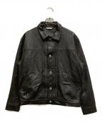 JOURNAL STANDARDジャーナルスタンダード）の古着「NZ ラムレザー トラッカージャケット」｜ブラック