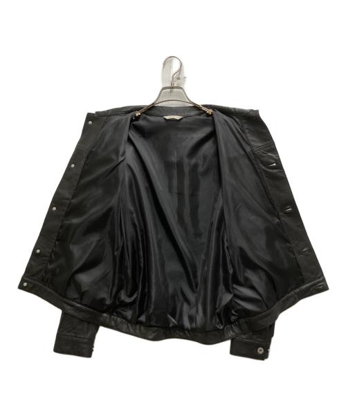 JOURNAL STANDARD（ジャーナルスタンダード）JOURNAL STANDARD (ジャーナルスタンダード) NZ ラムレザー トラッカージャケット ブラック サイズ:Mの古着・服飾アイテム