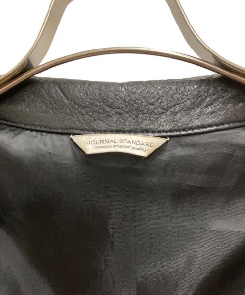 JOURNAL STANDARD（ジャーナルスタンダード）JOURNAL STANDARD (ジャーナルスタンダード) NZ ラムレザー トラッカージャケット ブラック サイズ:Mの古着・服飾アイテム