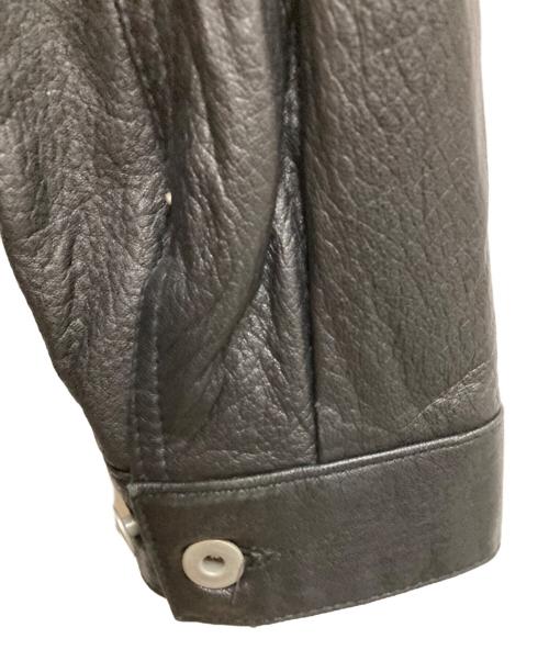 JOURNAL STANDARD（ジャーナルスタンダード）JOURNAL STANDARD (ジャーナルスタンダード) NZ ラムレザー トラッカージャケット ブラック サイズ:Mの古着・服飾アイテム