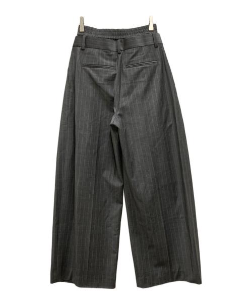 ALEXANDER WANG（アレキサンダー・ワン）ALEXANDER WANG (アレキサンダー・ワン) ウエストレイヤードストライプスラックス グレーの古着・服飾アイテム