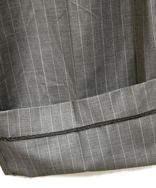 ALEXANDER WANG（アレキサンダー・ワン）ALEXANDER WANG (アレキサンダー・ワン) ウエストレイヤードストライプスラックス グレーの古着・服飾アイテム