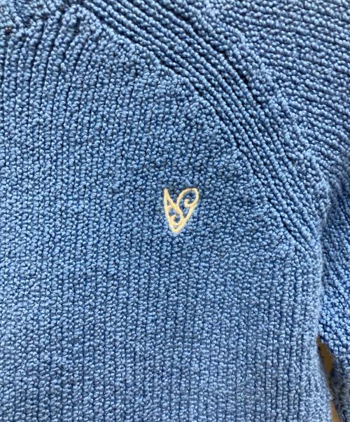 Acne studios（アクネ ストゥディオズ）ACNE STUDIOS (アクネ ストゥディオズ) Cropped crewneck sweater ブルー サイズ:XXSの古着・服飾アイテム