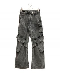 中古・古着通販】VYBES (ヴァイブス) ラインストーンデニムパンツ