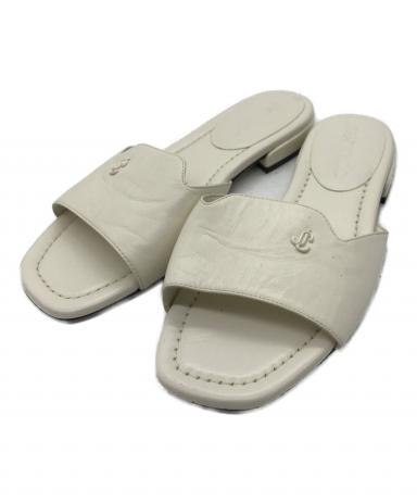 [試着程度] JIMMY CHOO レザー 厚底 サンダル ミュール38 中古・古着通販】JIMMY CHOO (ジミーチュウ) レザーミュールサンダル