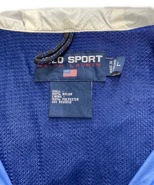 POLO SPORT（ポロスポーツ）POLO SPORT (ポロスポーツ) 90s アノラックパーカー ブルー サイズ:Lの古着・服飾アイテム