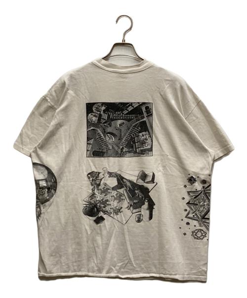 Stedman（ステッドマン）Stedman (ステッドマン) 90s M.C.Escher アートプリントTシャツ ホワイト サイズ:XLの古着・服飾アイテム