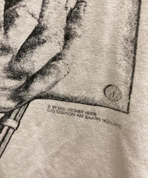 Stedman（ステッドマン）Stedman (ステッドマン) 90s M.C.Escher アートプリントTシャツ ホワイト サイズ:XLの古着・服飾アイテム