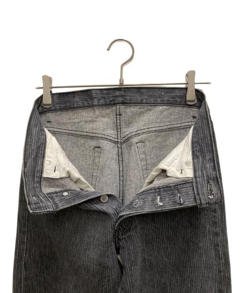 LEVI'S（リーバイス）LEVI'S (リーバイス) 80s 先染めSTRIPED BLK JEANS ブラック サイズ:73.5cm (W29)の古着・服飾アイテム