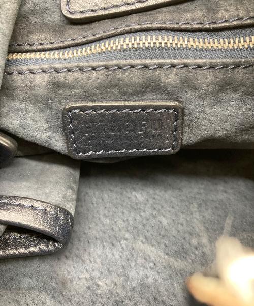 HIROFU（ヒロフ）HIROFU (ヒロフ) ワンショルダーレザーバッグ ネイビーの古着・服飾アイテム