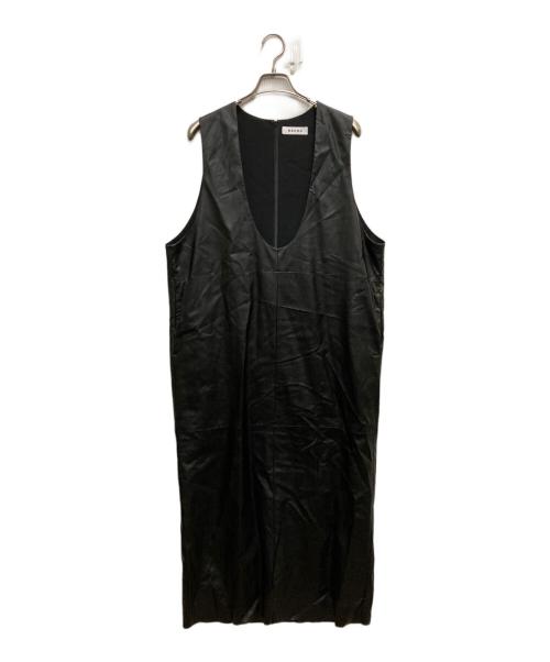 SACRA（サクラ）SACRA (サクラ) SYNTHETIC LEATHER OP ブラック サイズ:38の古着・服飾アイテム