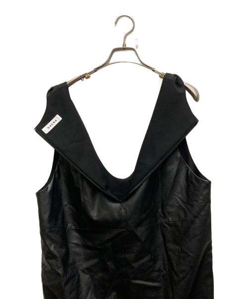 SACRA（サクラ）SACRA (サクラ) SYNTHETIC LEATHER OP ブラック サイズ:38の古着・服飾アイテム
