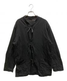 COMOLI（コモリ）の古着「コットンジャージ スタンドカラージャケット」｜ブラック