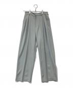 BEAUTY&YOUTHビューティーアンドユース）の古着「タックパンツ 1614-699-6462」｜グリーン