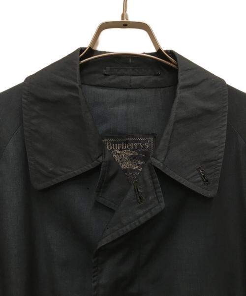 Burberry's（バーバリー）Burberry's (バーバリー) 70's ステンカラーコート ネイビー サイズ:Mの古着・服飾アイテム
