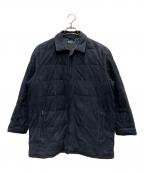 POLO RALPH LAURENポロ・ラルフローレン）の古着「スウェードキルティングジャケット」｜ネイビー