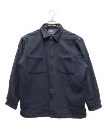 POLO RALPH LAUREN（ポロ・ラルフローレン）の古着「ウールキルティングシャツ」｜ネイビー