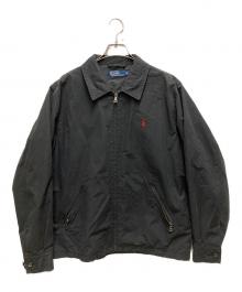 POLO RALPH LAUREN（ポロ・ラルフローレン）の古着「コットンナイロンスイングトップ」｜ブラック