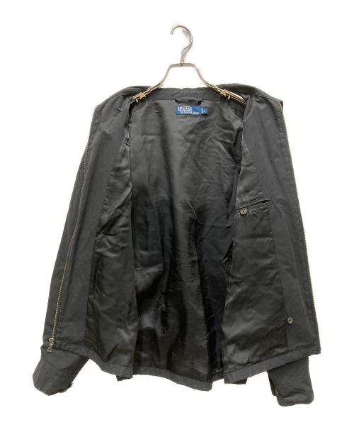 POLO RALPH LAUREN（ポロ・ラルフローレン）POLO RALPH LAUREN (ポロ・ラルフローレン) コットンナイロンスイングトップ ブラック サイズ:Lの古着・服飾アイテム