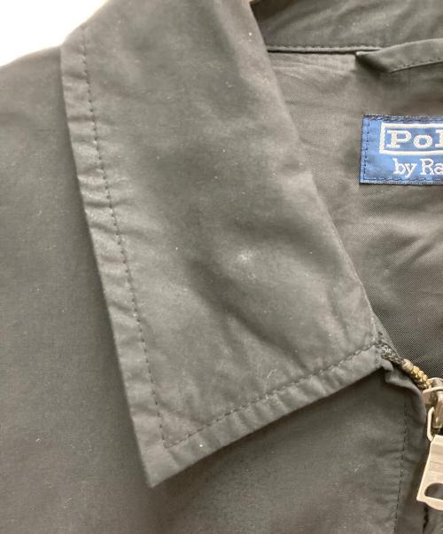 POLO RALPH LAUREN（ポロ・ラルフローレン）POLO RALPH LAUREN (ポロ・ラルフローレン) コットンナイロンスイングトップ ブラック サイズ:Lの古着・服飾アイテム